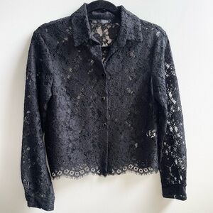 Zara Black Lace Blouse